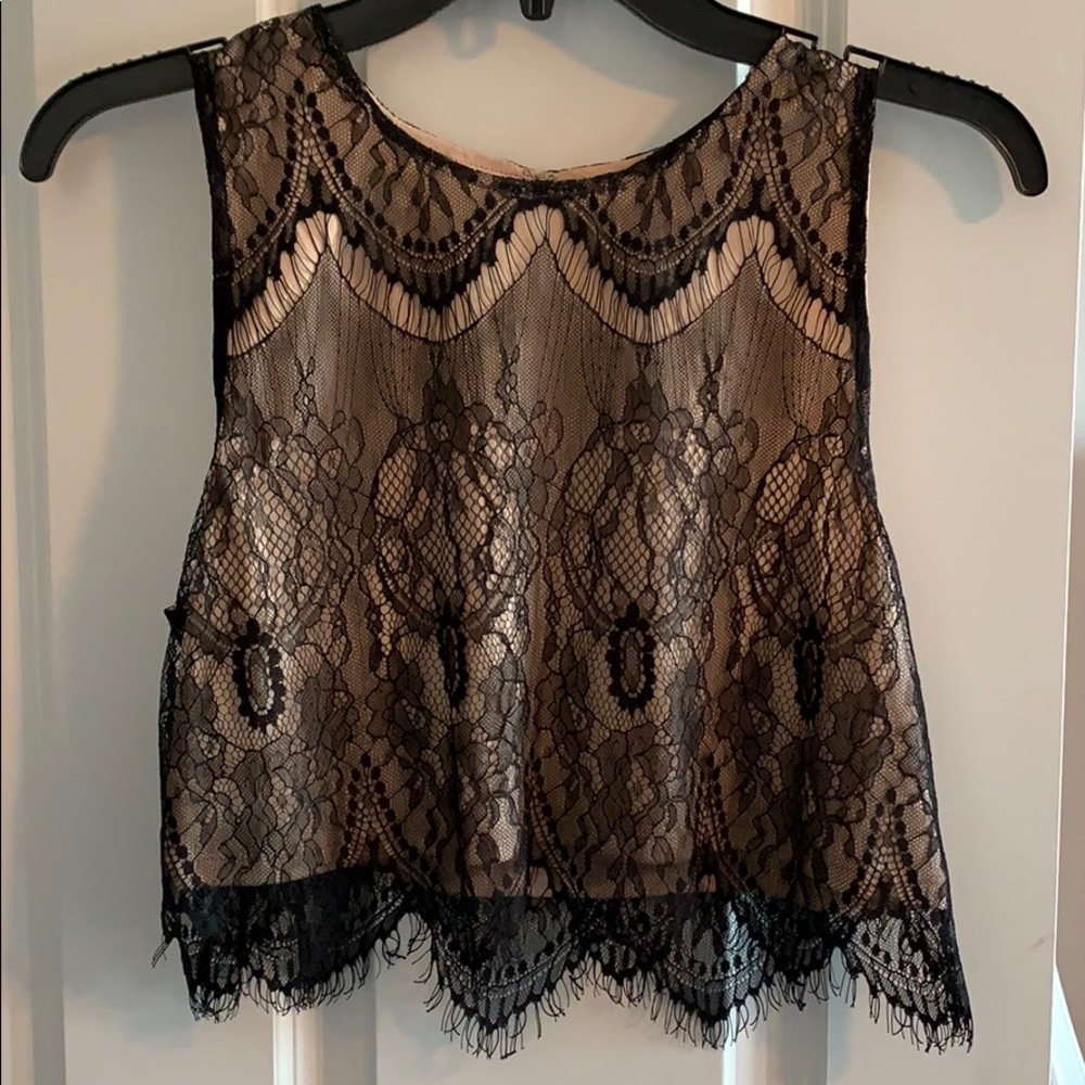 Lacy crop top